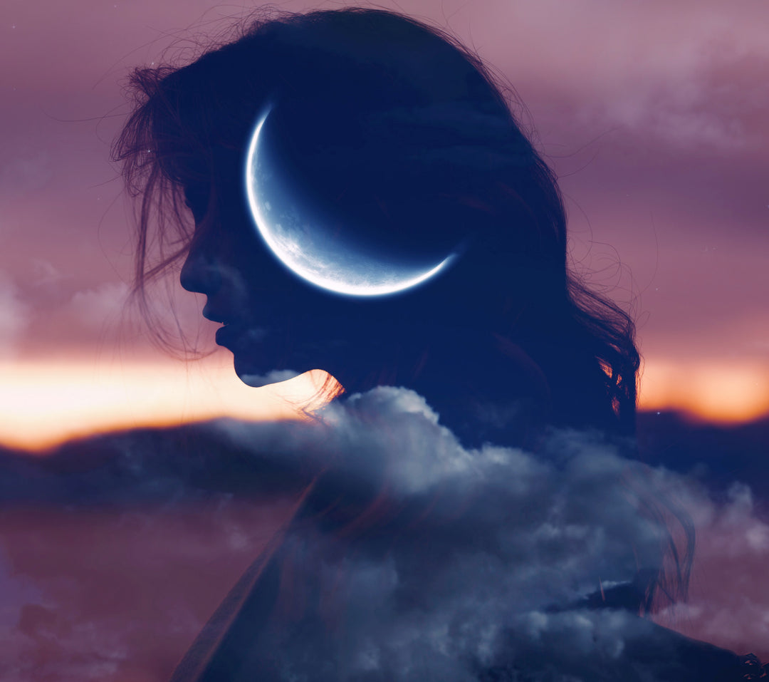 Woman with Moon