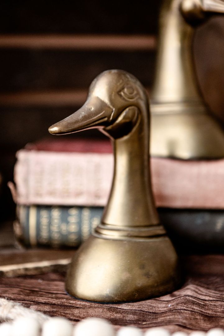 Brass Mallard Book Ends