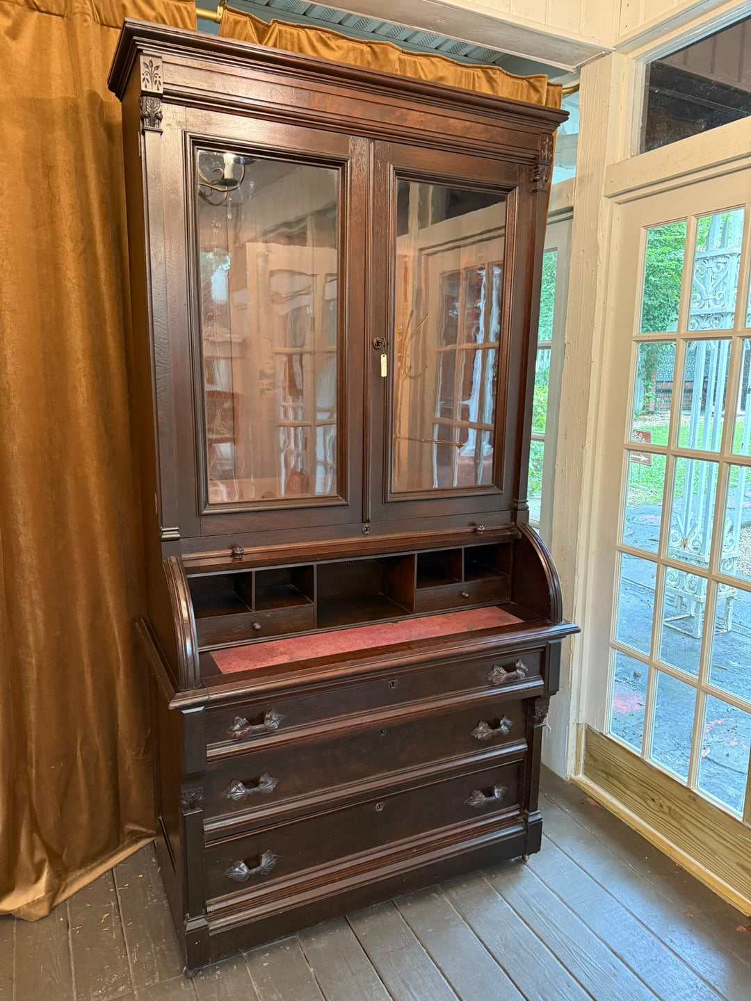 Victorian Roll Top Secretary