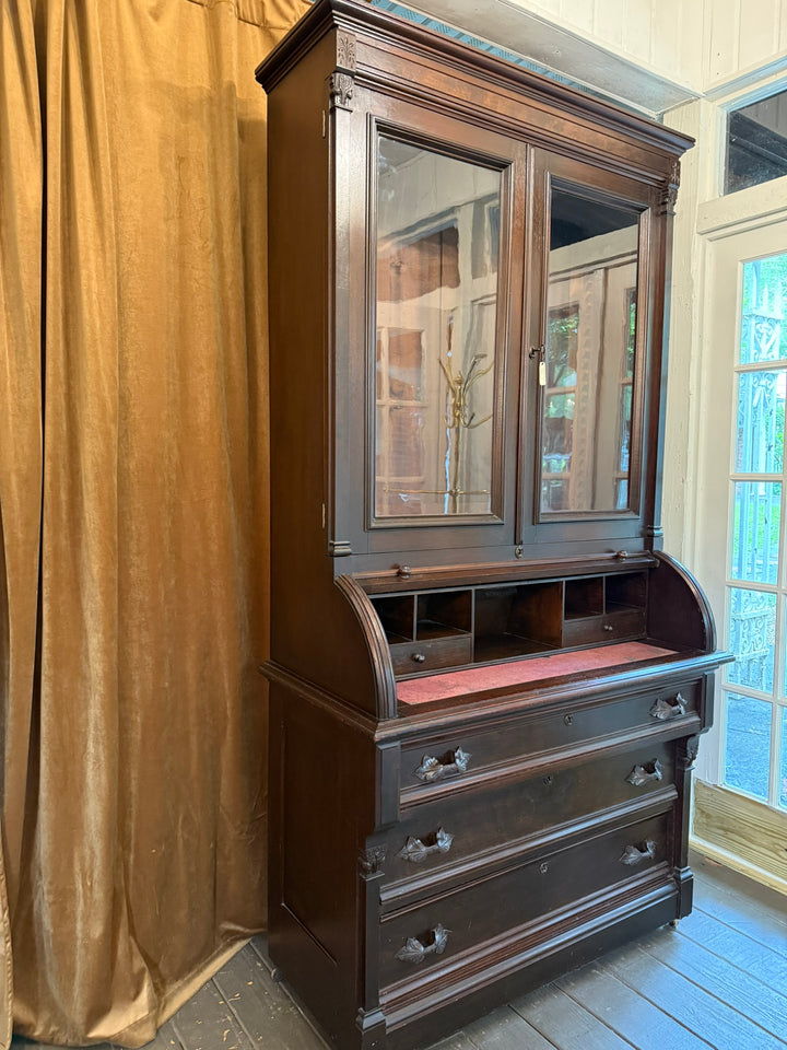 Victorian Roll Top Secretary