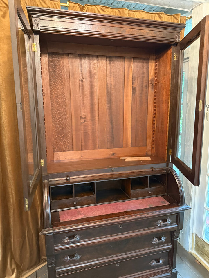 Victorian Roll Top Secretary