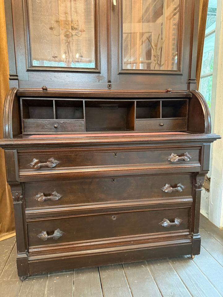 Victorian Roll Top Secretary