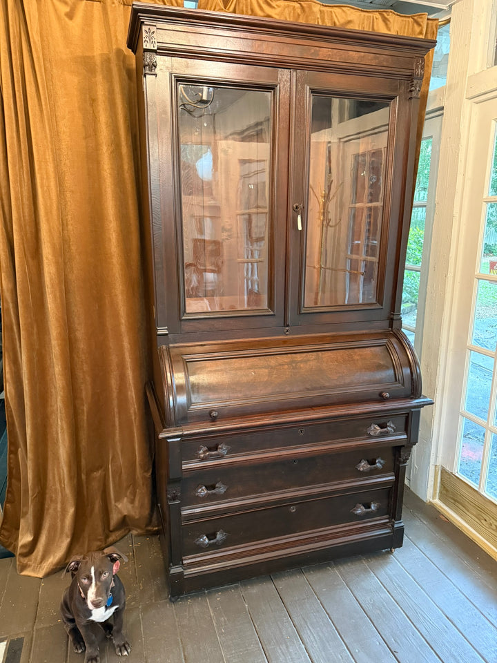 Victorian Roll Top Secretary
