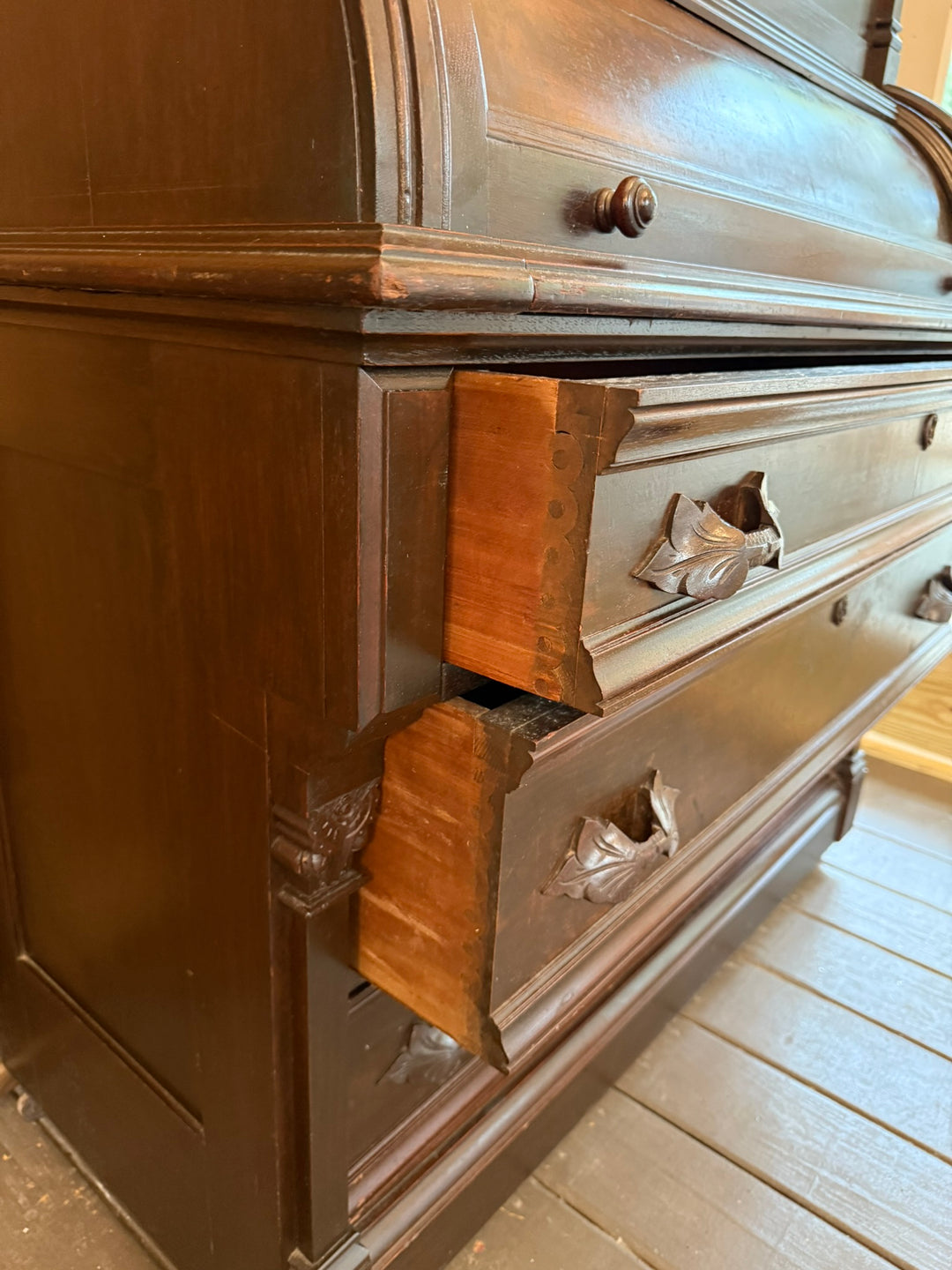 Victorian Roll Top Secretary