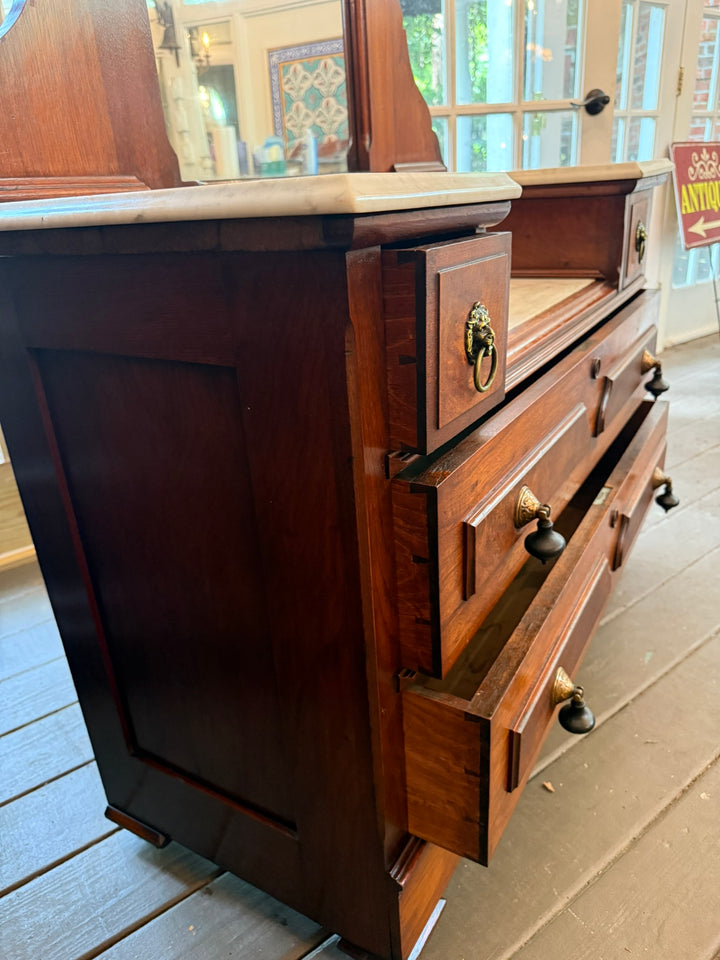 Victorian Marble Top Dresser