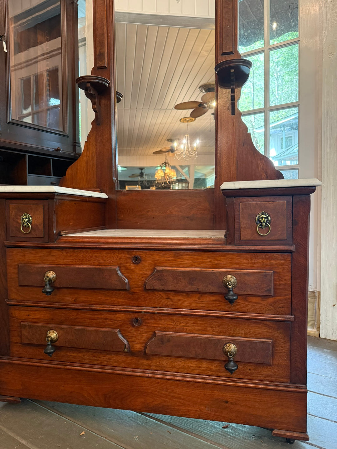 Victorian Marble Top Dresser