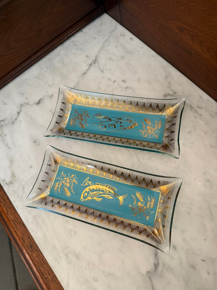 Cheese & Lox Glass Trays