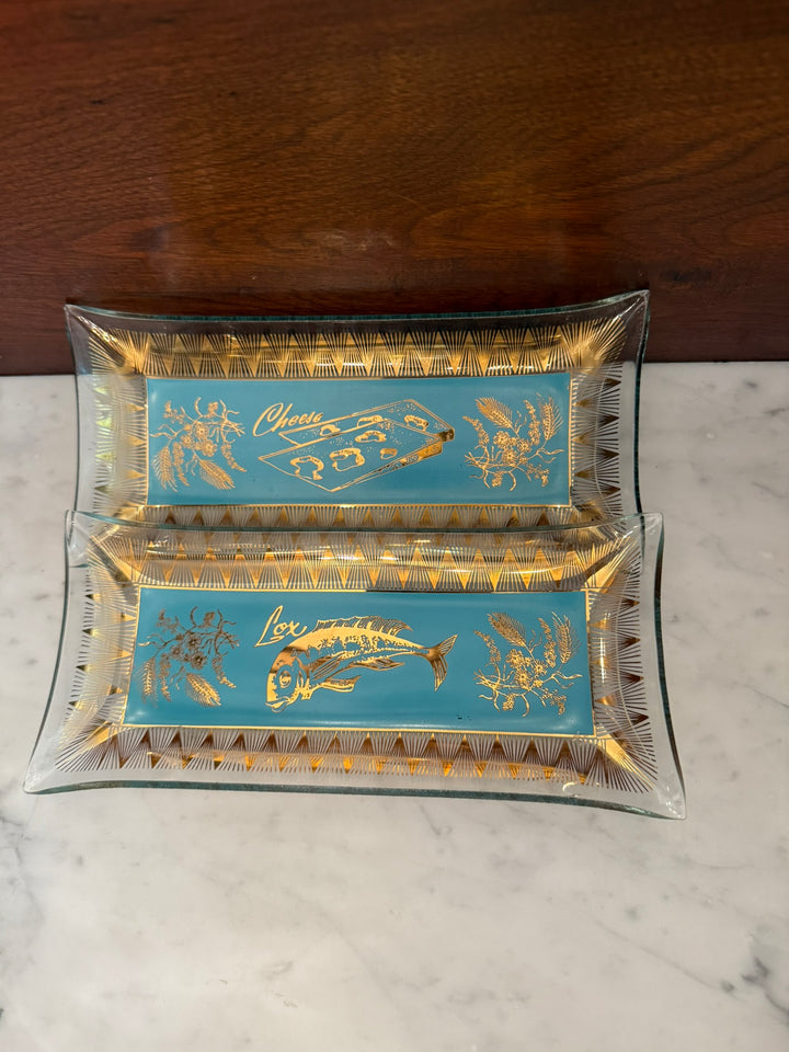 Cheese & Lox Glass Trays