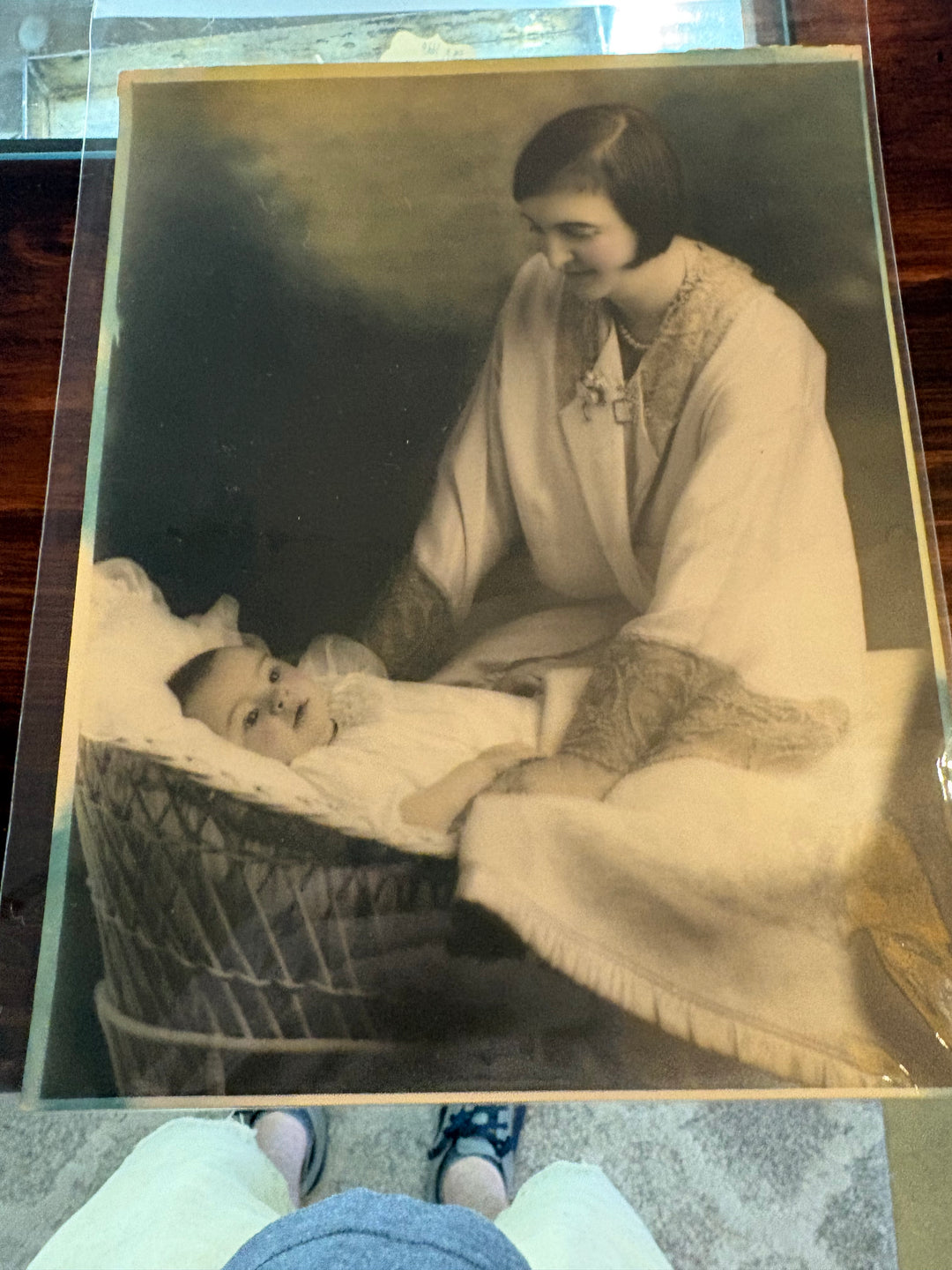 Hand Colored 8x10" Mother and Child