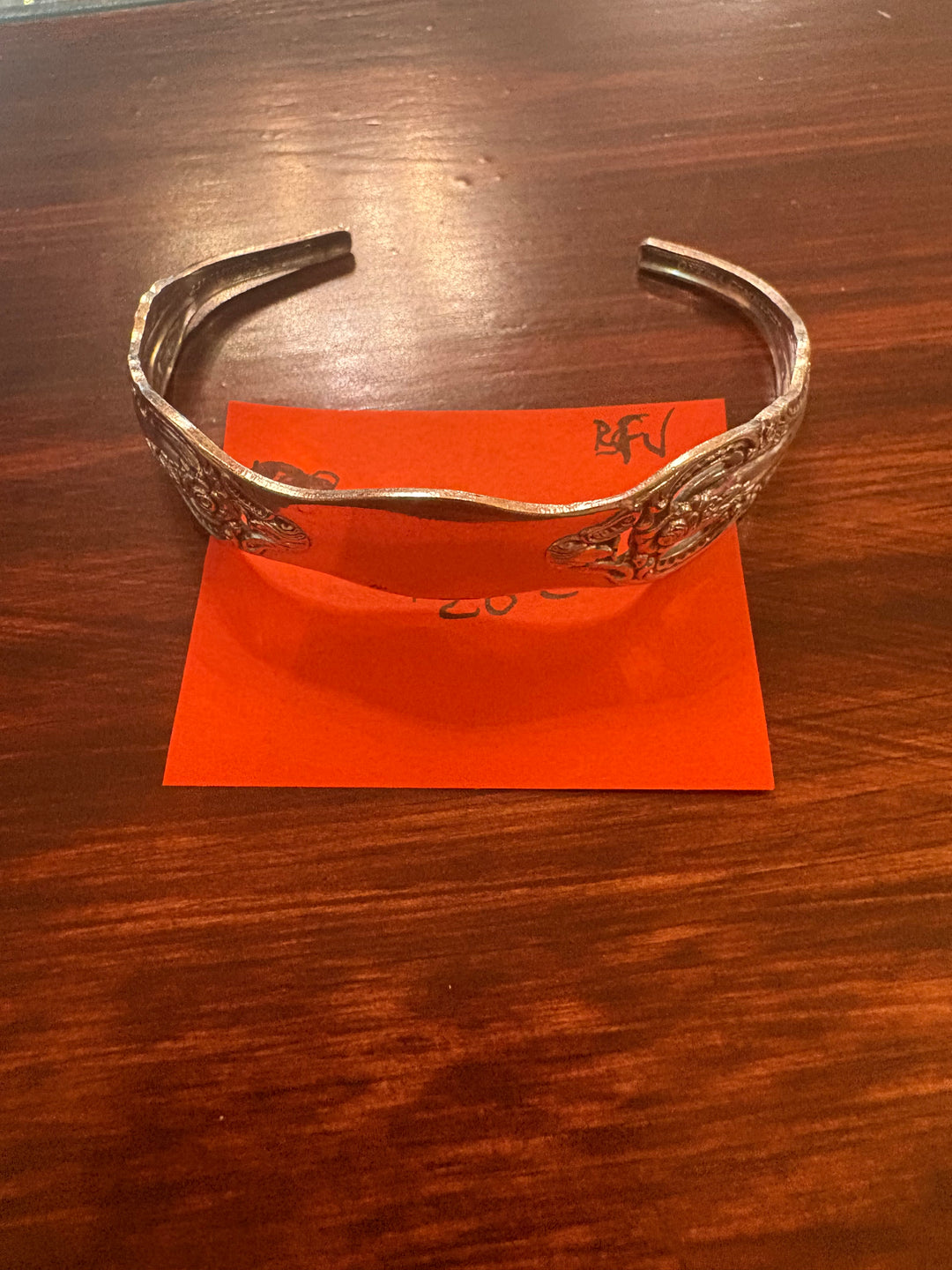Sliverplate Cuff Bracelet Made From Flatware