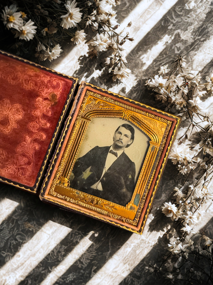 Antique Tintyle Portrait in Case