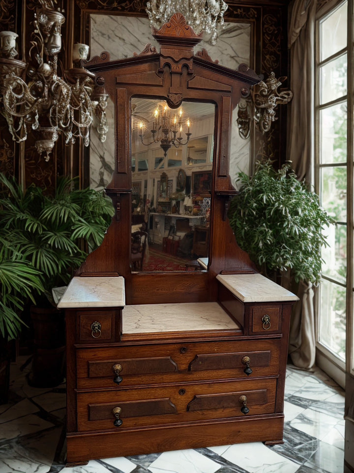 Victorian Marble Top Dresser