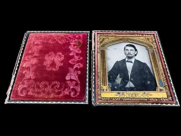 Antique Tintyle Portrait in Case